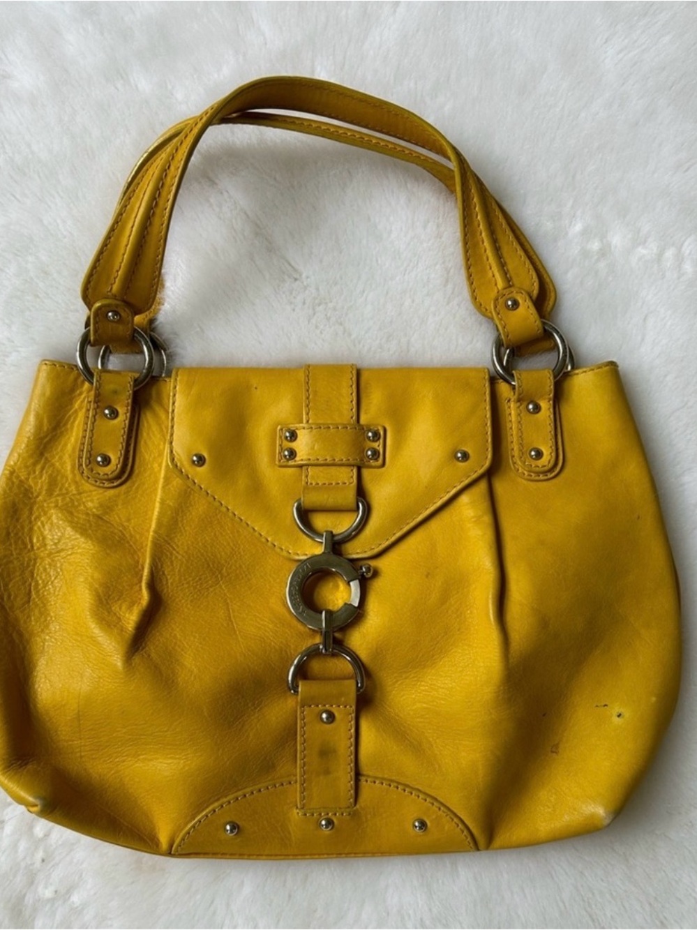 Dolce Gabana - Shoulder bag Yellow Leather Shoulder Bag - Stylish Everyday Tote